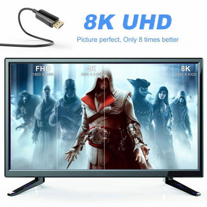 DisplayPort 1.4 DP to DP Cable 8K 60hz Cable Ultra-HD UHD 4K 144hz 7680*4320 for PC Laptop TV CC-DP-022