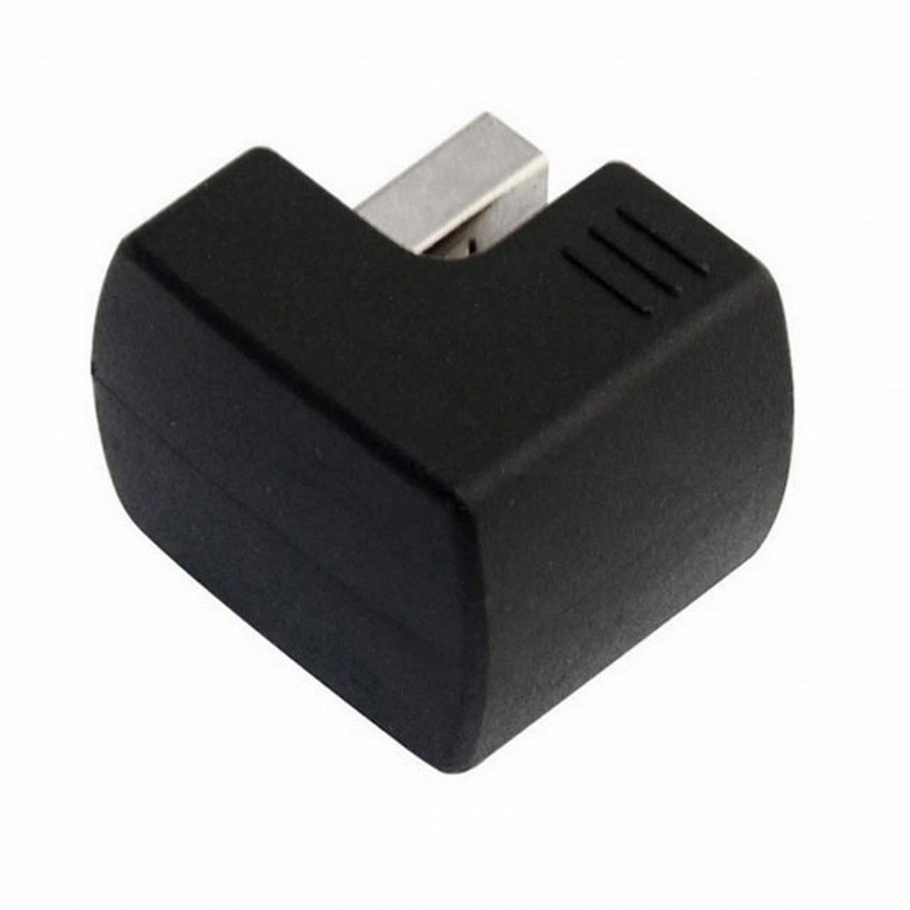 Down Angled USB 2.0 Adapter A Male to Female Extension 90 180 360 Degree Black U2-099-DN