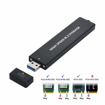 USB 3.0 to NVME M-key M.2 NGFF SATA SSD External PCBA Case Conveter Adapter RTL9210B Chipset U3-057-2280MM