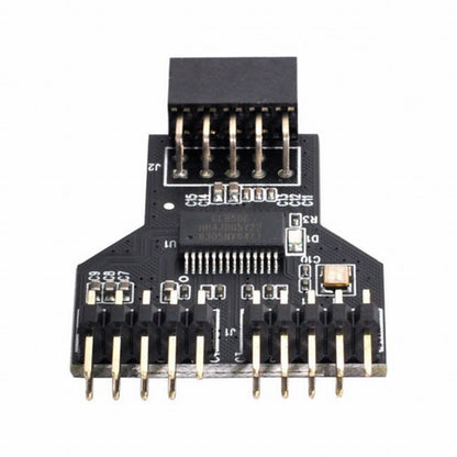 Motherboard 9pin USB 2.0 Header 1 to 2 Female Extension HUB Connector Adapter Port Multilier U2-074