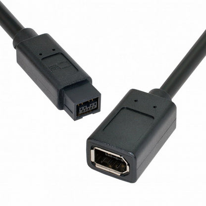 IEEE 1394 6Pin Female to 1394b 9Pin Male Firewire 400 to 800 Cable 20cm CA-012