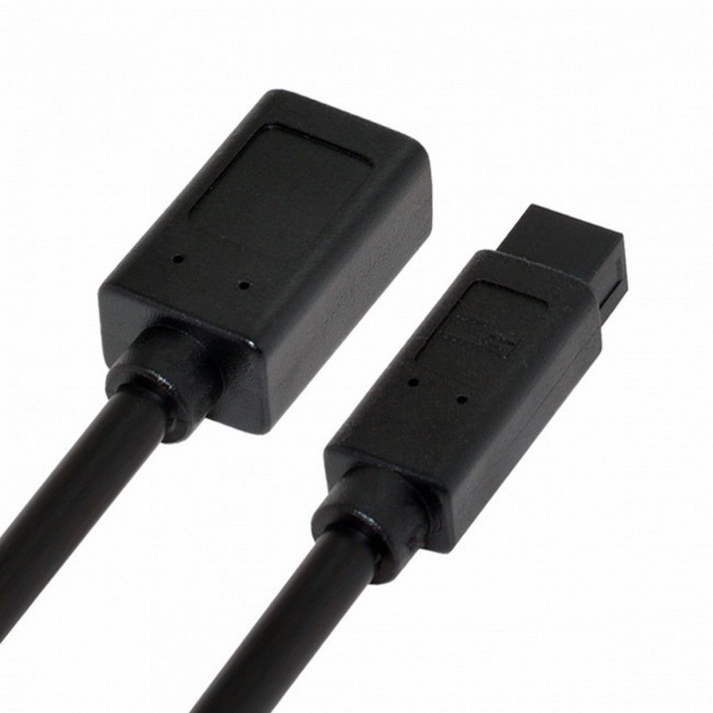 IEEE 1394 6Pin Female to 1394b 9Pin Male Firewire 400 to 800 Cable 20cm CA-012