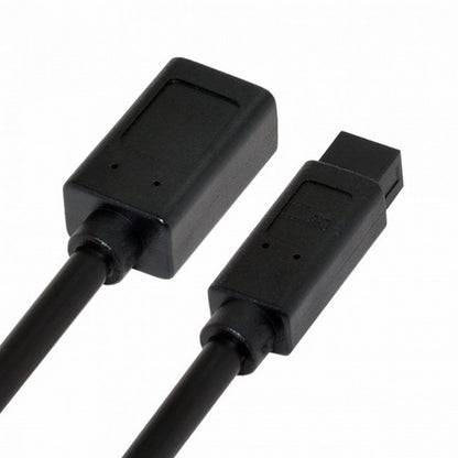 IEEE 1394 6Pin Female to 1394b 9Pin Male Firewire 400 to 800 Cable 20cm CA-012