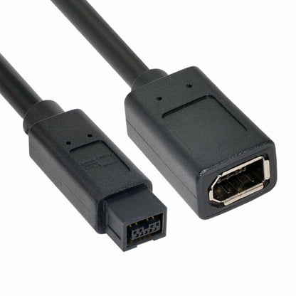 IEEE 1394 6Pin Female to 1394b 9Pin Male Firewire 400 to 800 Cable 20cm CA-012