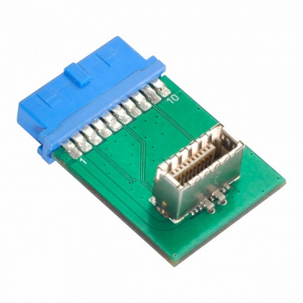 USB 3.1 Front Panel Socket Key-B Type-E to USB 3.0 20Pin Header Male Extension Adapter for Motherboard UC-151