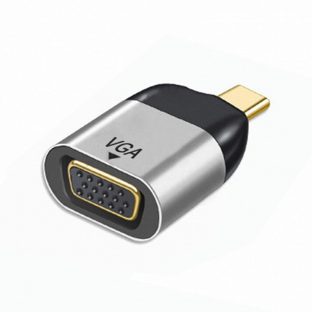 Cablecc USB-C Male to VGA Female Adapter, 1080p 60Hz Display Converter for Tablet, Phone, Laptop