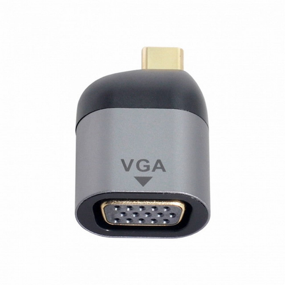 Cablecc USB-C Male to VGA Female Adapter, 1080p 60Hz Display Converter for Tablet, Phone, Laptop
