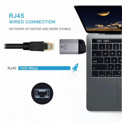 Cablecc USB Type-C USB3.1 Gigabit LAN Adapter, 1000Mbps Ethernet Network Dongle Compatible with Laptop