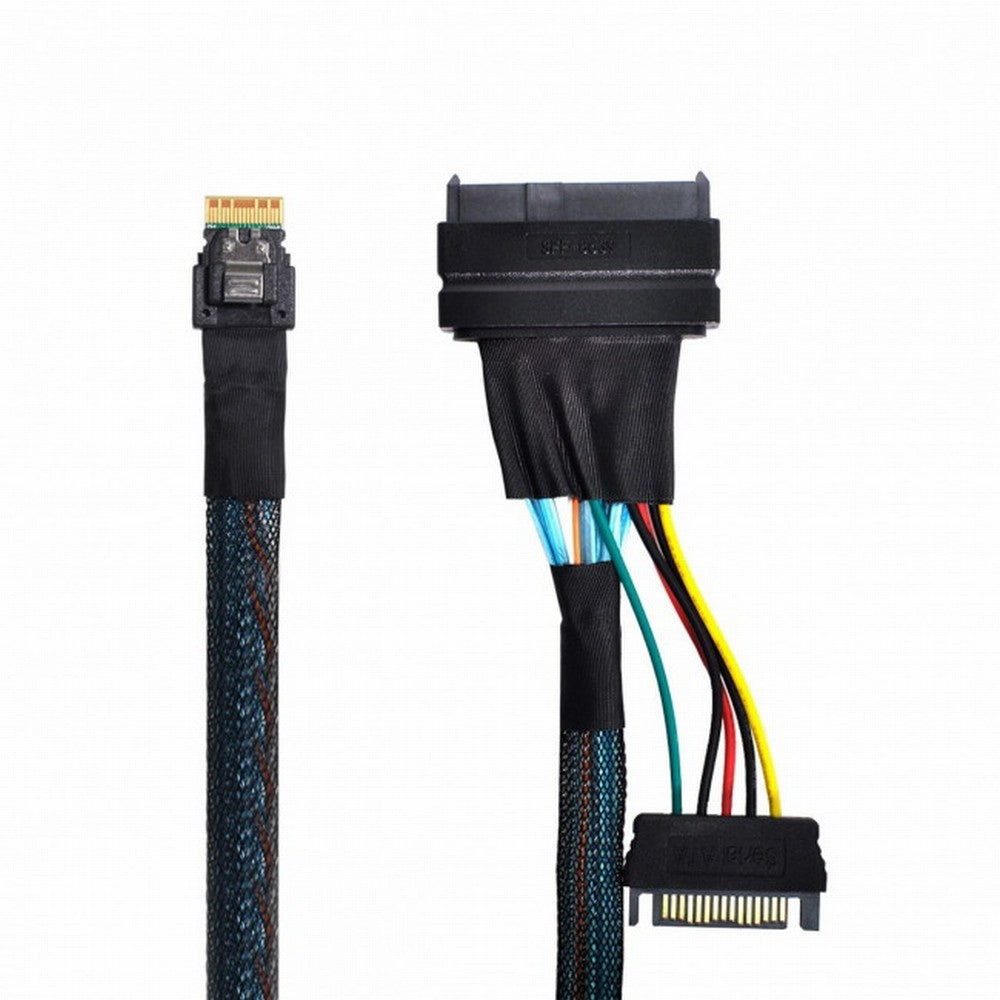 U.2 U2 SFF-8639 to Slimline SFF-8654 4i NVME PCIe SSD Cable for Mainboard SSD 750 p3600 p3700 M.2 SF-104