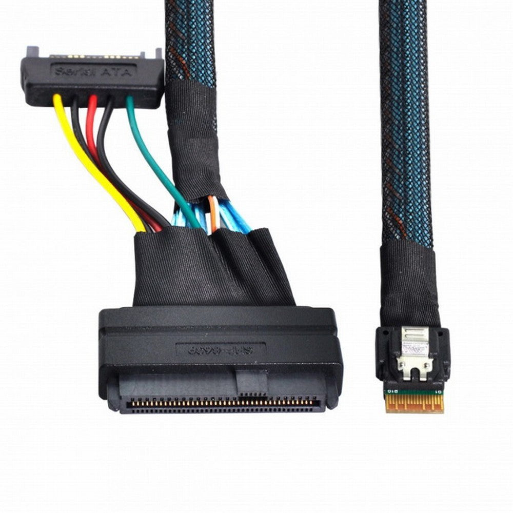 U.2 U2 SFF-8639 to Slimline SFF-8654 4i NVME PCIe SSD Cable for Mainboard SSD 750 p3600 p3700 M.2 SF-104