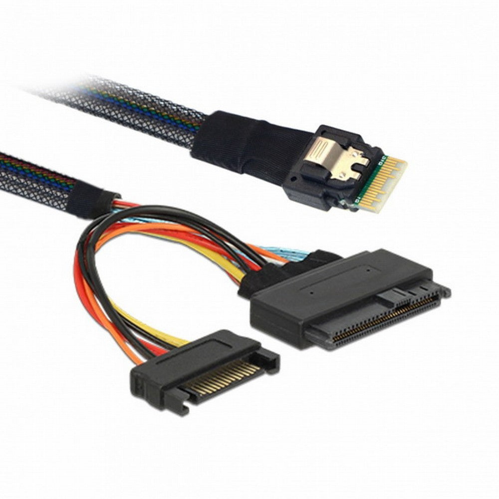 U.2 U2 SFF-8639 to Slimline SFF-8654 4i NVME PCIe SSD Cable for Mainboard SSD 750 p3600 p3700 M.2 SF-104