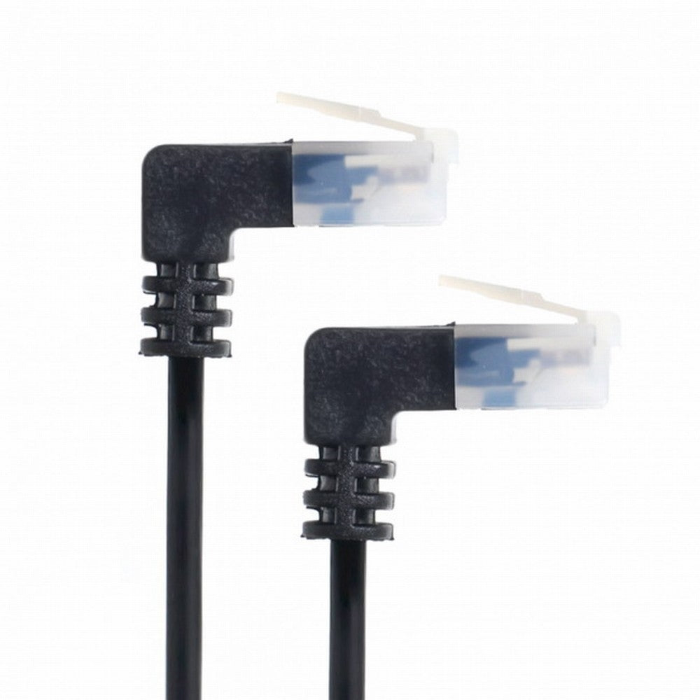 Ultra Slim Cat6 Ethernet Cable RJ45 Up Angled 25cm UTP Network Cable Patch Cord 90 Degree Cat6a Lan for Laptop Router TV BOX UT-008-UP