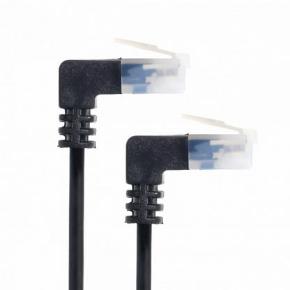 Ultra Slim Cat6 Ethernet Cable RJ45 Up Angled 25cm UTP Network Cable Patch Cord 90 Degree Cat6a Lan for Laptop Router TV BOX UT-008-UP