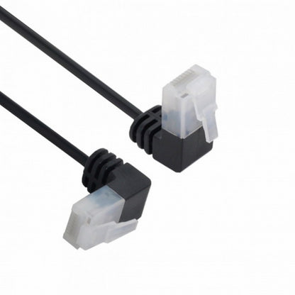Ultra Slim Cat6 Ethernet Cable RJ45 Up Angled 25cm UTP Network Cable Patch Cord 90 Degree Cat6a Lan for Laptop Router TV BOX UT-008-UP