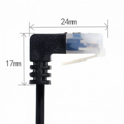Ultra Slim Cat6 Ethernet Cable RJ45 Down Angled to Straight UTP Network Cable Patch Cord 90 Degree Cat6a Lan for Laptop Router TV BOX CC-UT-009-DN