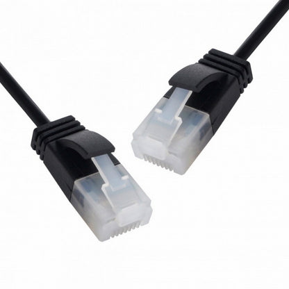 Ultra Slim Cat6 Ethernet Cable RJ45 Straight Direction TP Network Cable Patch Cord 90 Degree Cat6a Lan for Laptop Router TV BOX CC-UT-009-BK