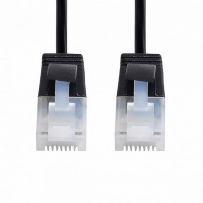 Ultra Slim Cat6 Ethernet Cable RJ45 Straight Direction TP Network Cable Patch Cord 90 Degree Cat6a Lan for Laptop Router TV BOX CC-UT-009-BK