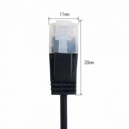 Ultra Slim Cat6 Ethernet Cable RJ45 Straight Direction TP Network Cable Patch Cord 90 Degree Cat6a Lan for Laptop Router TV BOX CC-UT-009-BK
