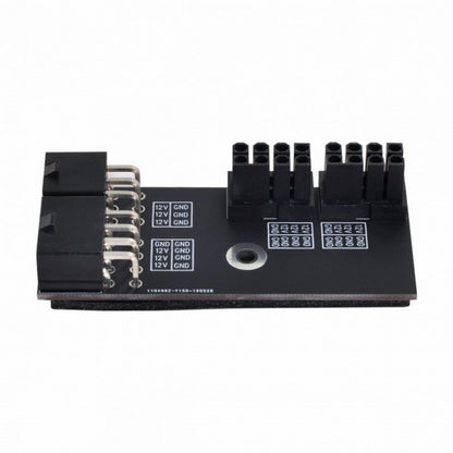 Dual ATX 8Pin Female to 6+8pin Male 180 Degree Angled Power Adapter for NVIDIA 3080 3090 Graphics Card GPU PW-025