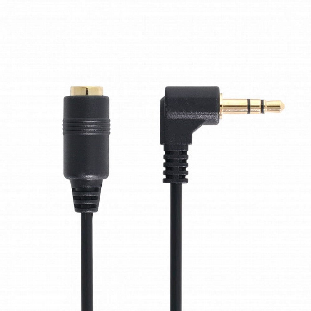 1Set 3/4 Poles Audio Stereo 90 Degree Right Angled 3.5mm Male to Female Extension Cable CA-008+045
