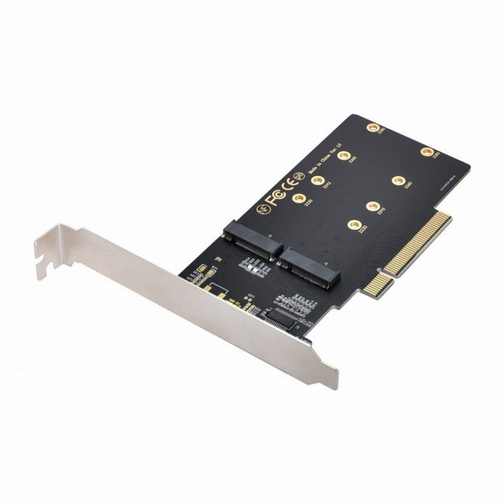 Dual 2X NVME M.2 AHCI to PCIE Express 3.0 Gen3 X8 X16 Raid Card VROC Raid0 Hyper Adapter SA-012-OD