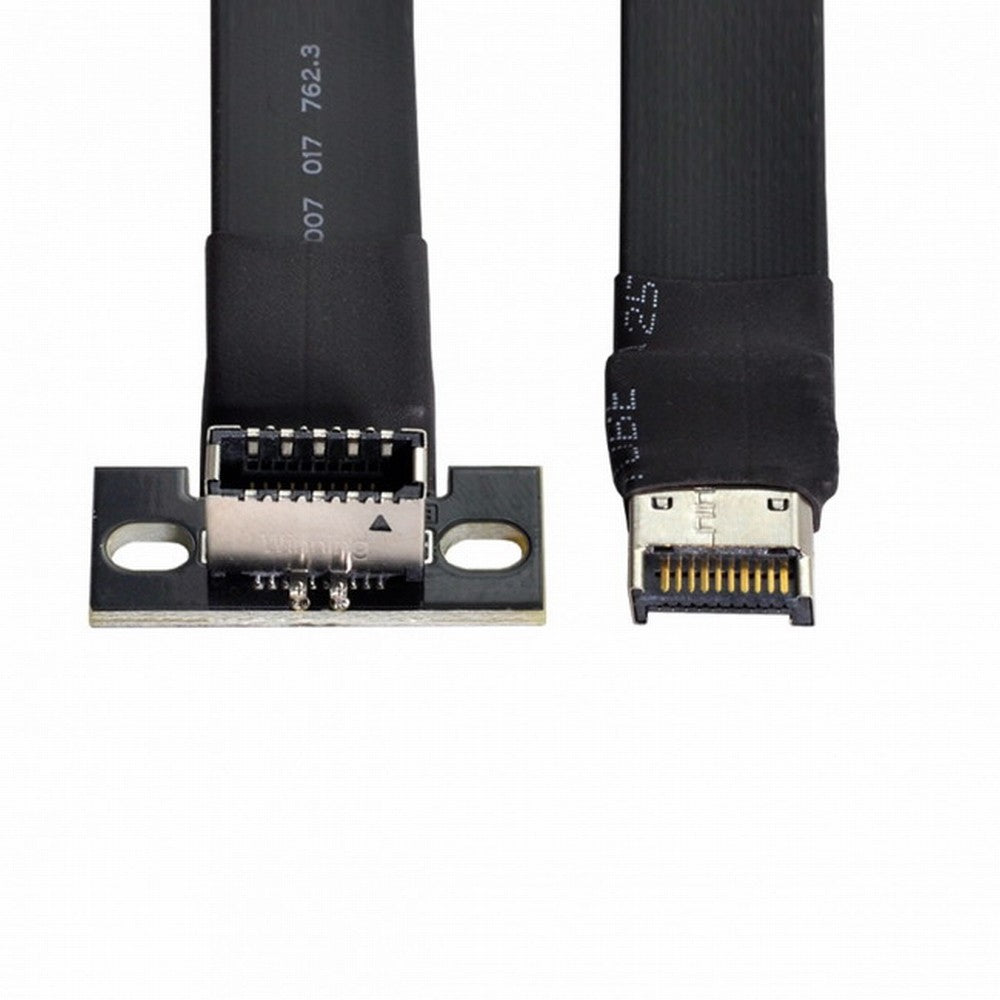 USB 3.1 Front Panel Header Male to Female Type-E IDC 20Pin Motherboard Extension Data Cable 50cm UC-024