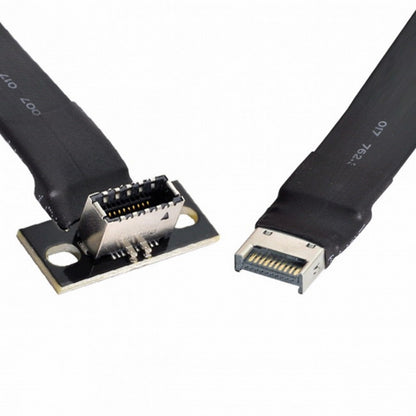 USB 3.1 Front Panel Header Male to Female Type-E IDC 20Pin Motherboard Extension Data Cable 50cm UC-024