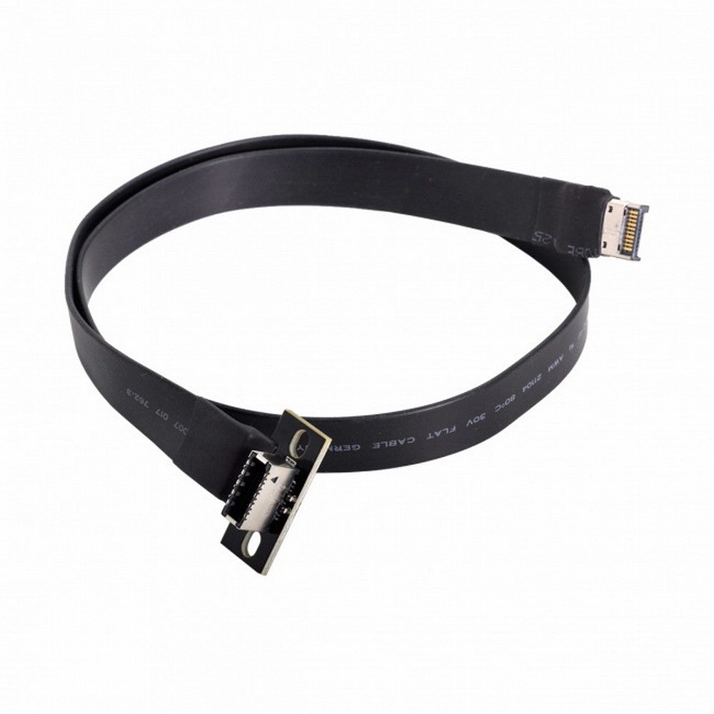 USB 3.1 Front Panel Header Male to Female Type-E IDC 20Pin Motherboard Extension Data Cable 50cm UC-024