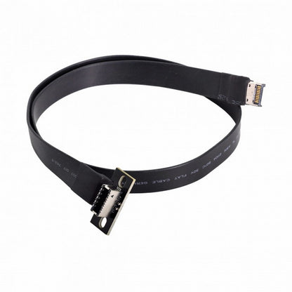 USB 3.1 Front Panel Header Male to Female Type-E IDC 20Pin Motherboard Extension Data Cable 50cm UC-024