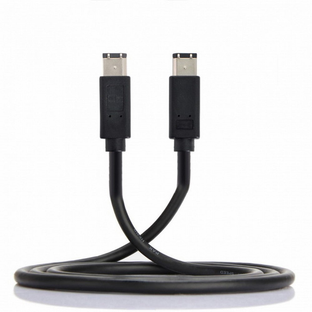 6 Pin to 6Pin FireWire 400 to FireWire 400 6-6 ilink Cable IEEE 1394 1.8m Black CA-017