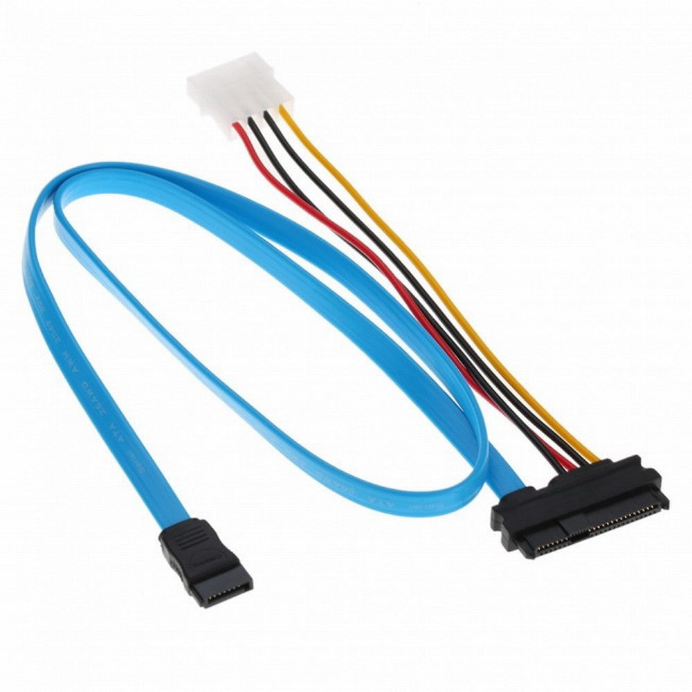 Hard Disk SFF-8482 SAS Cable 29Pin to 1* SATA 7PIN HDD Cable 70cm SF-011