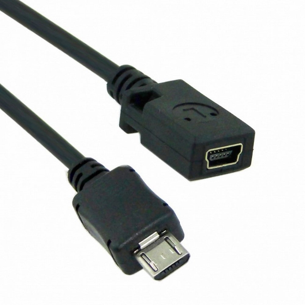 Micro USB 5pin Male to Mini USB 5Pin Female Data Charge Cable 10cm U2-027