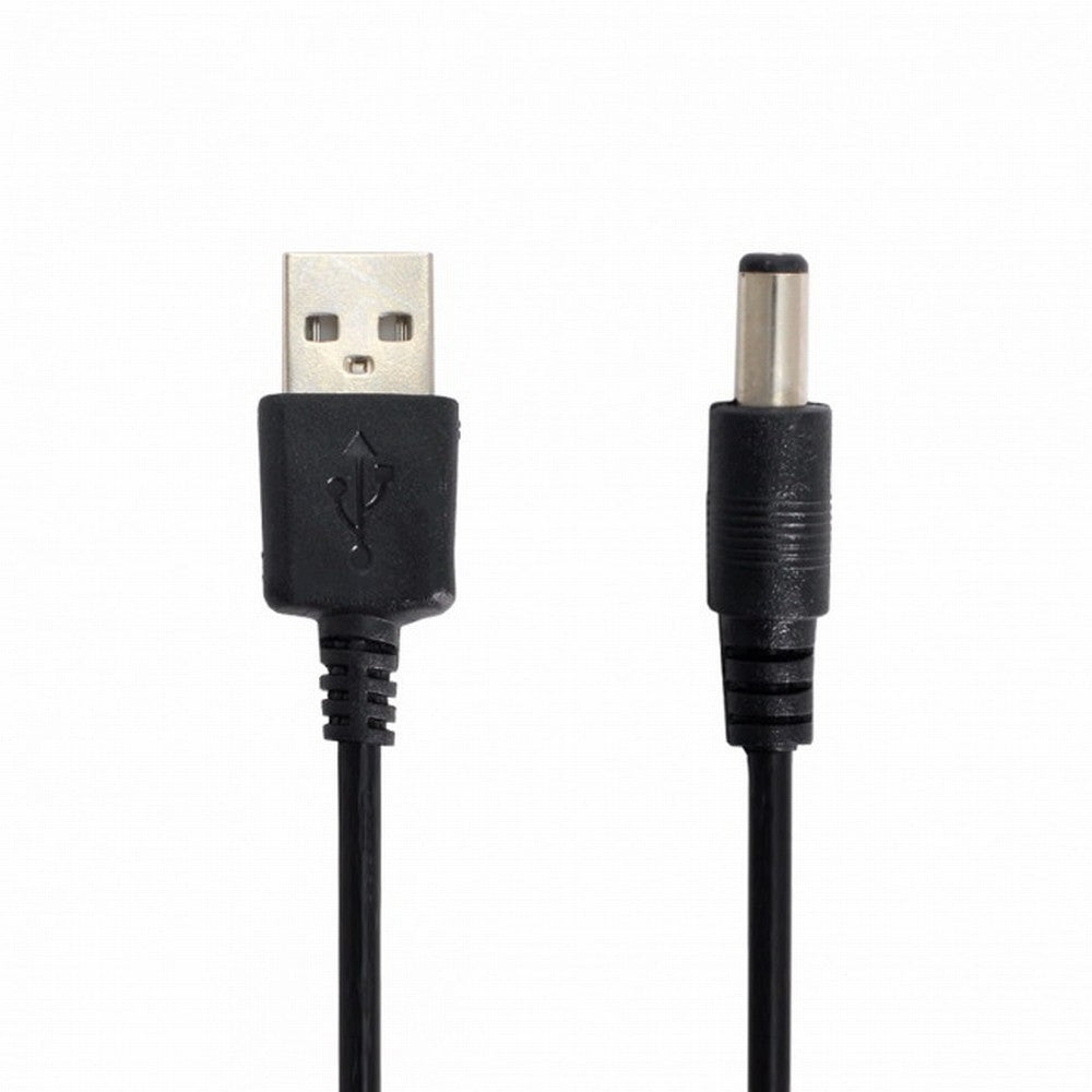 USB 2.0 A Type Male TO 5.5x2.1mm DC Power Plug Barrel Connector 5v Cable 100cm U2-184-BK