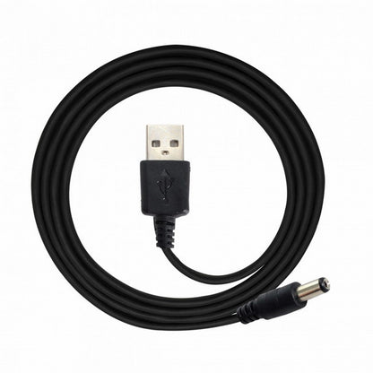 USB 2.0 A Type Male TO 5.5x2.1mm DC Power Plug Barrel Connector 5v Cable 100cm U2-184-BK