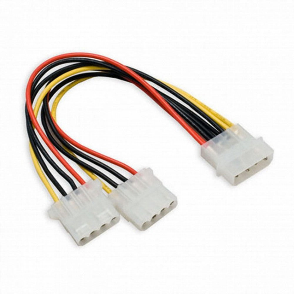 IDE 4 Pin to Dual IDE Y Splitter 10cm Hard Disk Power Supply Extension Cable SA-057