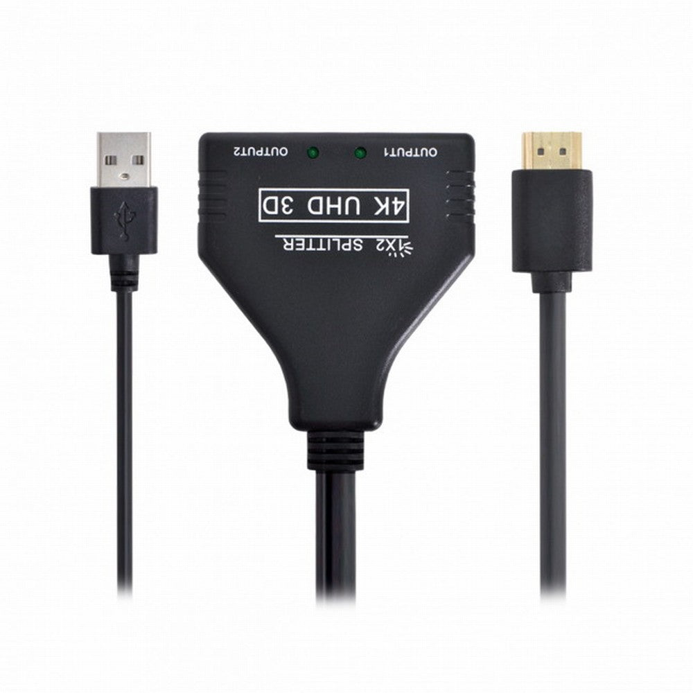HDMI 1.3 to Dual Female Splitter Switch Extension Adapter Cable with Power for HDTV Laptop 1080P HD-067