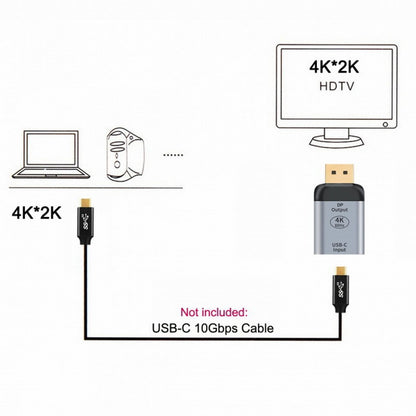 USB-C Type C Female Source to Displayport DP Sink HDTV Adapter 4K 60hz 1080p for Tablet Phone Laptop UC-012-DPF