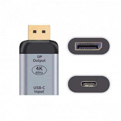 USB-C Type C Female Source to Displayport DP Sink HDTV Adapter 4K 60hz 1080p for Tablet Phone Laptop UC-012-DPF