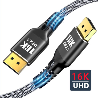 DisplayPort 2.0 DP to DP Cable 16K 60hz Cable 2m Ultra-HD UHD DP 1.4 8K 120hz for PC Laptop TV DP-003-2.0M