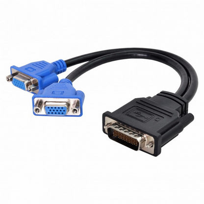 DMS-59pin Male to Dual 15Pin VGA RGB Female Splitter Extension Cable for PC Graphics Card DB-025