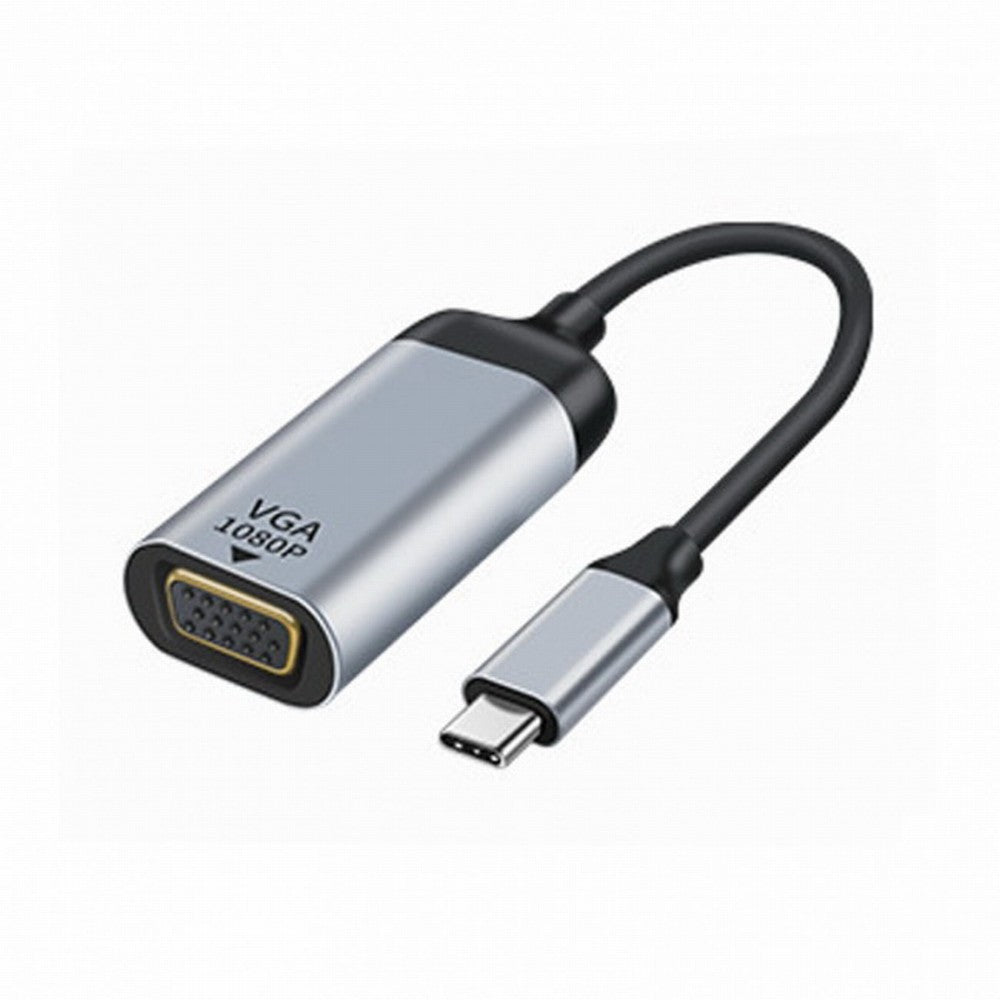 USB-C Type C to VGA Cable Monitor Adapter 1080p 60hz for Tablet Phone Laptop UC-006-VGA