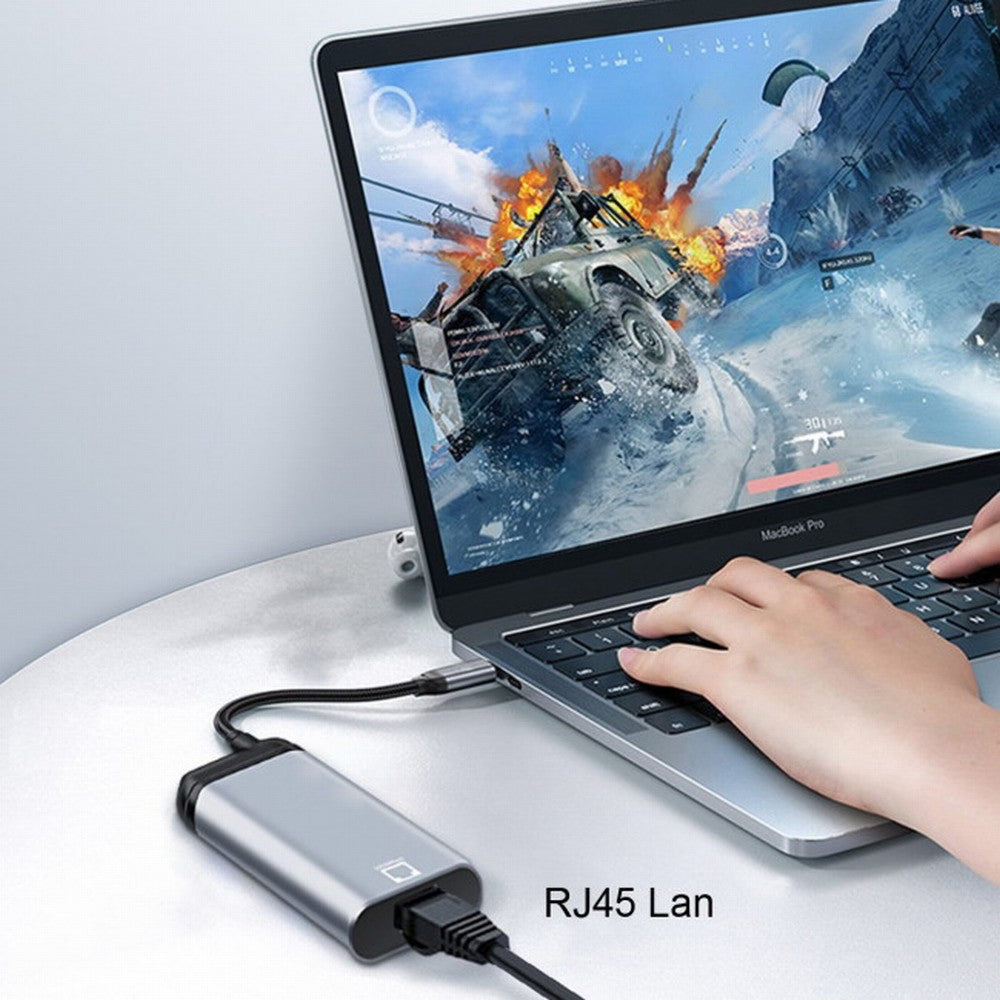 USB-C Type-C USB3.1 to 1000Mbps Gigabit Ethernet Network LAN Cable Adapter for Laptop UC-006-LAN