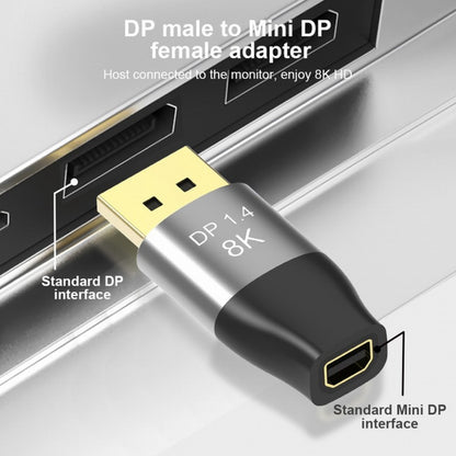 Mini DisplayPort 1.4 8K 60hz Female Adapter Ultra-HD UHD 4K 144hz to DP Male 7680*4320 for Video PC Laptop TV DP-042