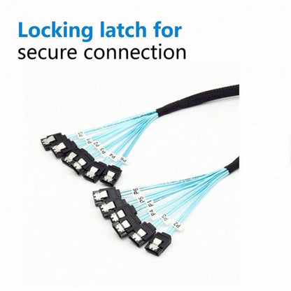 Internal 6 SATA 7pin to 6 SATA 7pin Target SSD Hard Disk 6Gbps Data Server Raid Cable SF-018