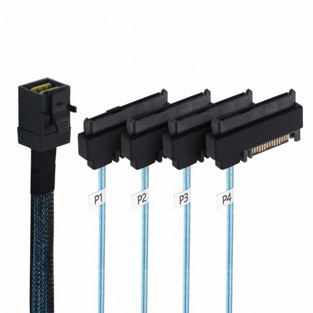 Internal Mini SAS SFF-8643 Host to 4 SAS 29Pin SFF-8482 Target Disk 6Gbps Data Server Raid Cable SF-012