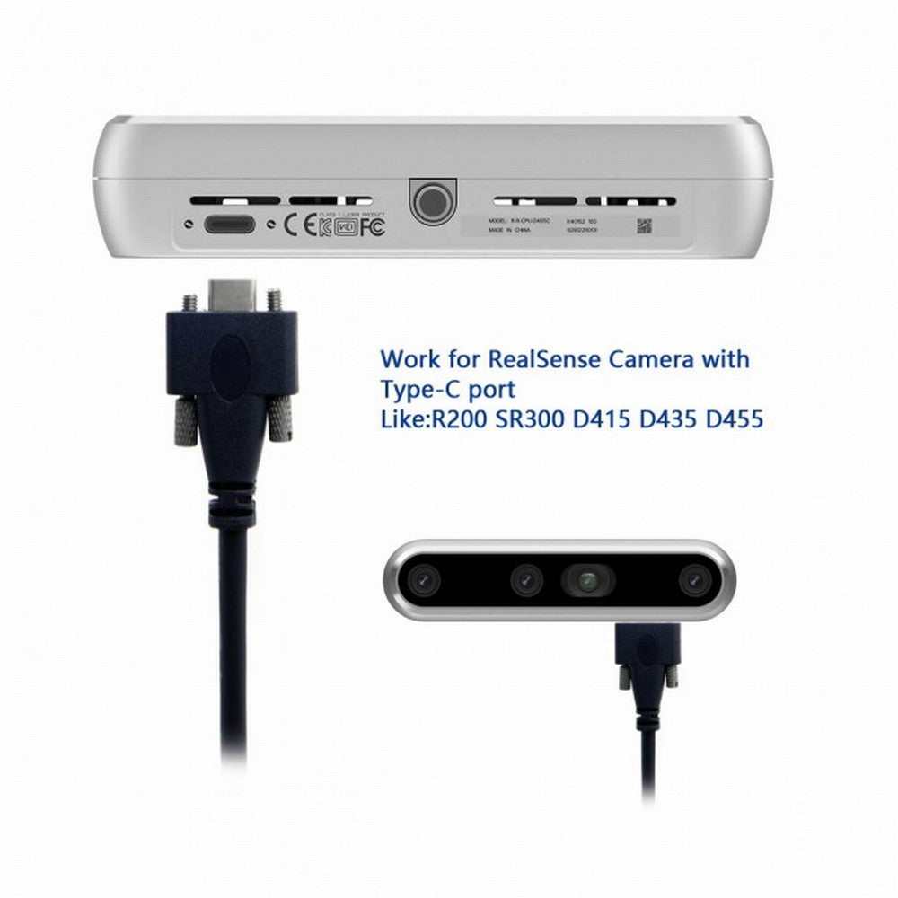 USB 3.1 Type-C Dual Screw Locking to Standard USB3.0 Data Cable 1.2m 2m 3m Panel Mount Type CC-UC-048