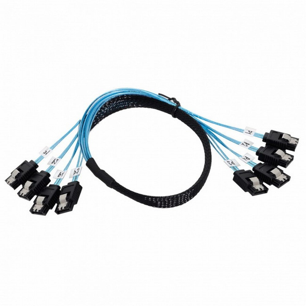Internal SAS 4 SATA Host to 4 SATA 7pin Target Hard Disk 6Gbps Data Server Raid Cable 50cm SF-009