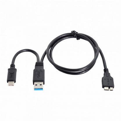 Combo USB-C USB 3.1 Type-C USB3.0 Type-A Host to Micro USB 3.0 Target Data Cable for Disk UC-165