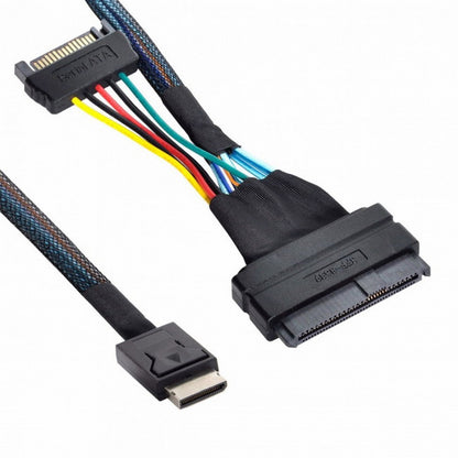 Oculink SFF-8611 to U.2 U.3 SFF-8639 NVME PCIe PCI-Express SSD Cable for Mainboard SSD SF-017