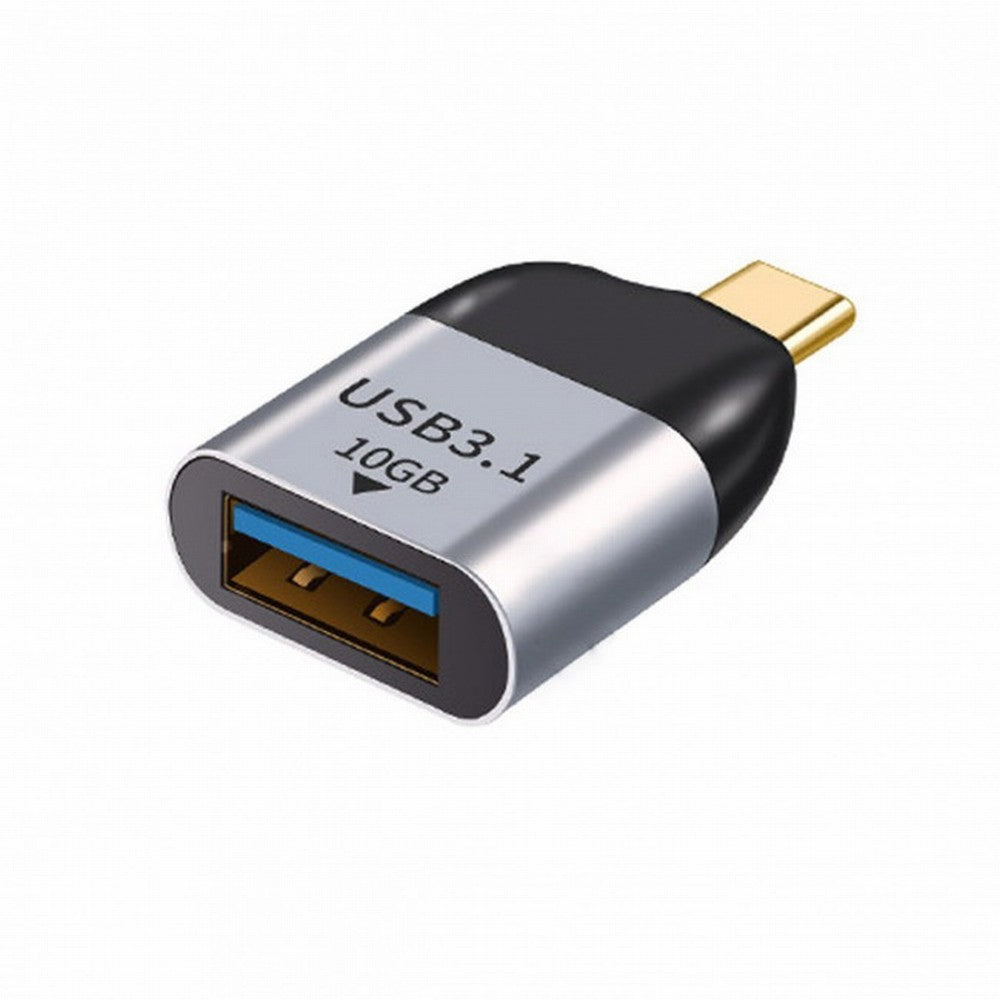 Cablecc 10Gbps USB 3.1 Type-C Male Host to USB 3.0 Type-A Female OTG Data Adapter, Compatible with Laptop and Phone